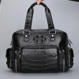 Crocodile Leather Shopper Business Handbag